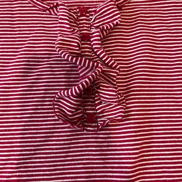 Y2K Karen Scott Red & White Striped Tank Top Mini Dress nautical retro 60s twee - Picture 6 of 9